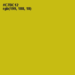 #C7BC12 - Gold Tips Color Image