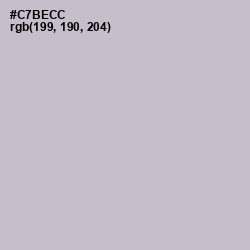 #C7BECC - Gray Suit Color Image