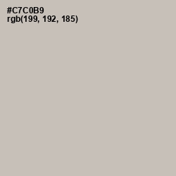 #C7C0B9 - Mist Gray Color Image