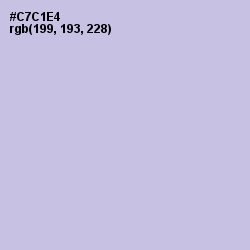 #C7C1E4 - Periwinkle Gray Color Image