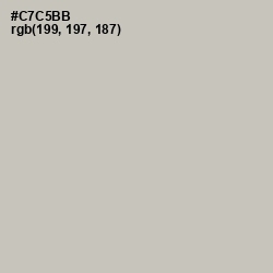 #C7C5BB - Mist Gray Color Image