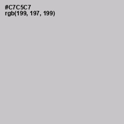 #C7C5C7 - Silver Color Image