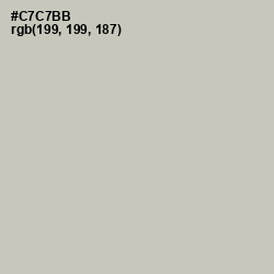 #C7C7BB - Mist Gray Color Image