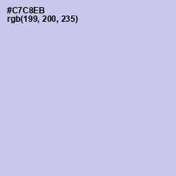 #C7C8EB - Periwinkle Gray Color Image