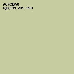 #C7CBA0 - Thistle Green Color Image