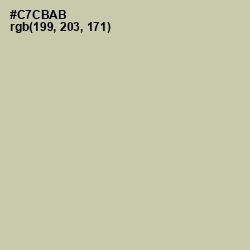 #C7CBAB - Thistle Green Color Image