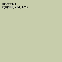 #C7CCAB - Thistle Green Color Image
