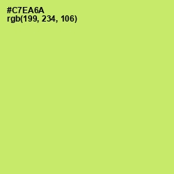 #C7EA6A - Yellow Green Color Image