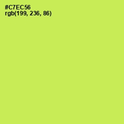 #C7EC56 - Wattle Color Image