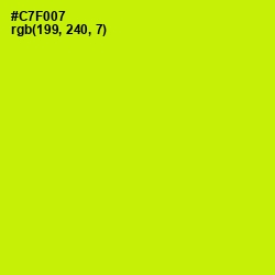 #C7F007 - Electric Lime Color Image