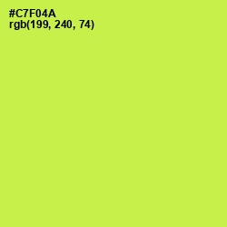 #C7F04A - Wattle Color Image