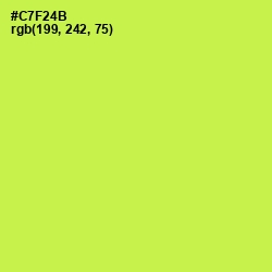 #C7F24B - Wattle Color Image