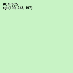 #C7F3C5 - Tea Green Color Image