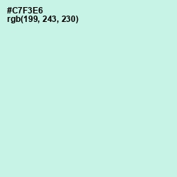 #C7F3E6 - Mint Tulip Color Image