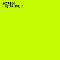 #C7FB04 - Electric Lime Color Image