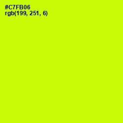 #C7FB06 - Electric Lime Color Image