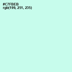#C7FBEB - Aero Blue Color Image