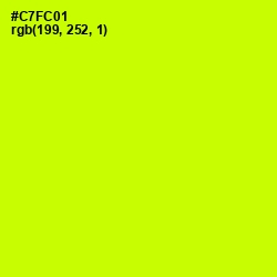 #C7FC01 - Electric Lime Color Image