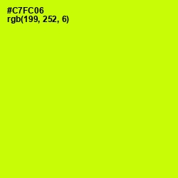 #C7FC06 - Electric Lime Color Image