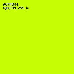 #C7FD04 - Electric Lime Color Image