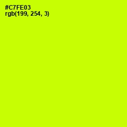 #C7FE03 - Electric Lime Color Image