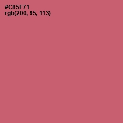 #C85F71 - Cranberry Color Image