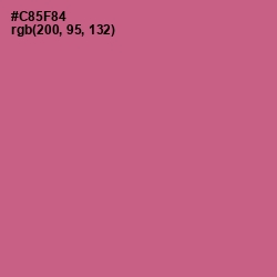 #C85F84 - Mulberry Color Image