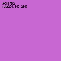 #C867D2 - Orchid Color Image