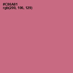 #C86A81 - Charm Color Image