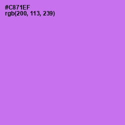 #C871EF - Heliotrope Color Image