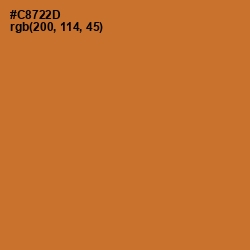 #C8722D - Ochre Color Image