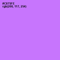 #C875FE - Heliotrope Color Image