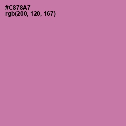 #C878A7 - Hopbush Color Image