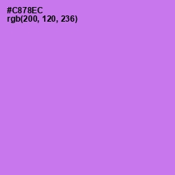 #C878EC - Heliotrope Color Image