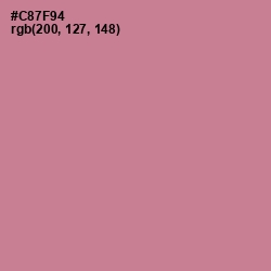 #C87F94 - Charm Color Image