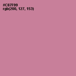 #C87F99 - Charm Color Image