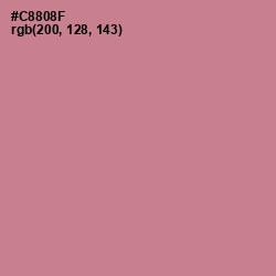 #C8808F - Old Rose Color Image