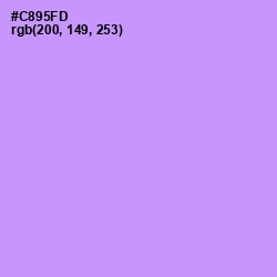 #C895FD - Light Wisteria Color Image