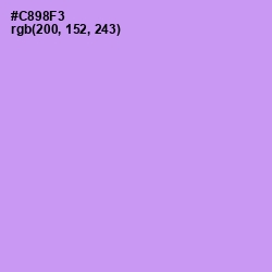 #C898F3 - Light Wisteria Color Image