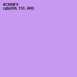 #C899F0 - Light Wisteria Color Image