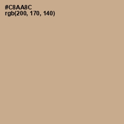 #C8AA8C - Indian Khaki Color Image