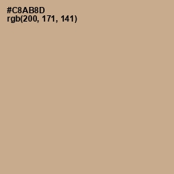 #C8AB8D - Indian Khaki Color Image