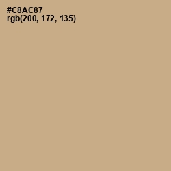 #C8AC87 - Indian Khaki Color Image