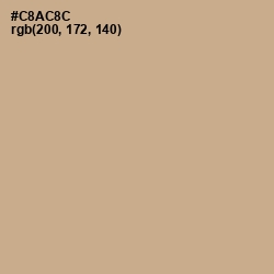 #C8AC8C - Indian Khaki Color Image