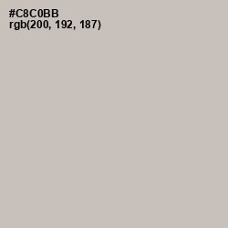 #C8C0BB - Silver Rust Color Image