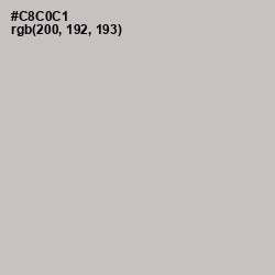 #C8C0C1 - Silver Color Image