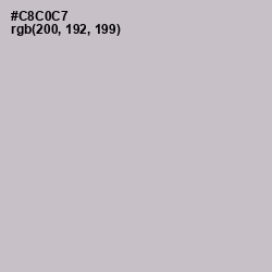 #C8C0C7 - Silver Color Image