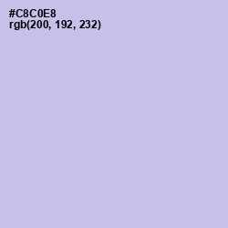 #C8C0E8 - Periwinkle Gray Color Image