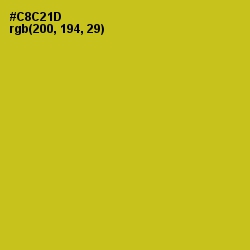 #C8C21D - Bird Flower Color Image