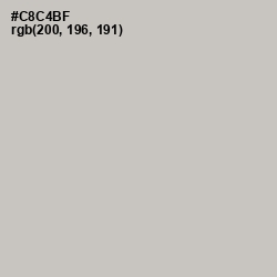 #C8C4BF - Silver Rust Color Image